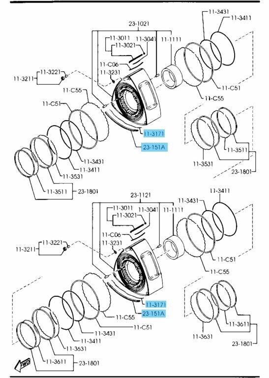 MAZDA RX-8 SE3P 03-11 Genuine Rotary Engine Side Seal & Side Seal Spring Set OEM