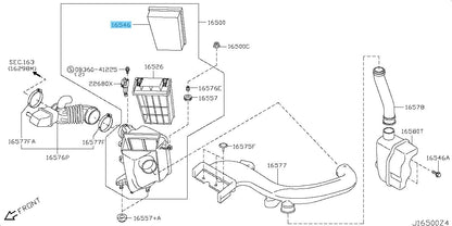 NISSAN X-TRAIL T31 Genuine Pitwork Air Element Assembly AY120-NS055 OEM