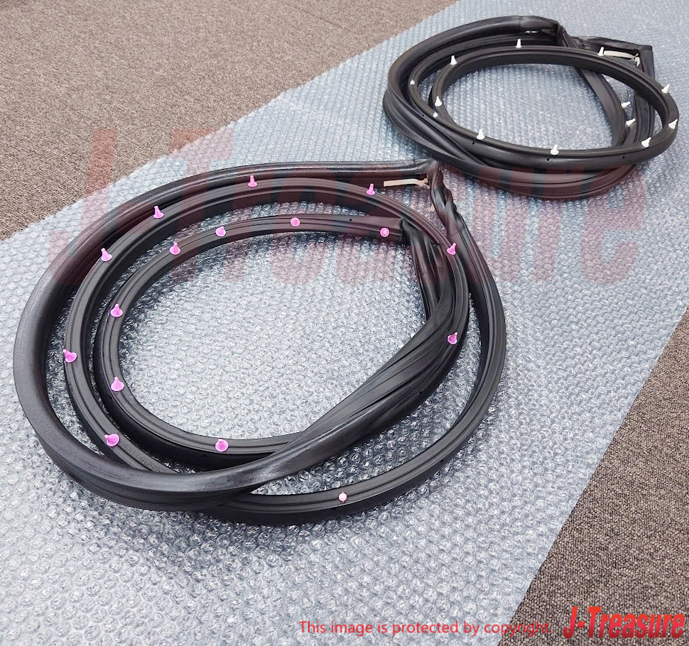 MITSUBISHI LANCER EVO4 CN9A EVO5 6 CP9A Genuine Front Door Weatherstrip Set OEM