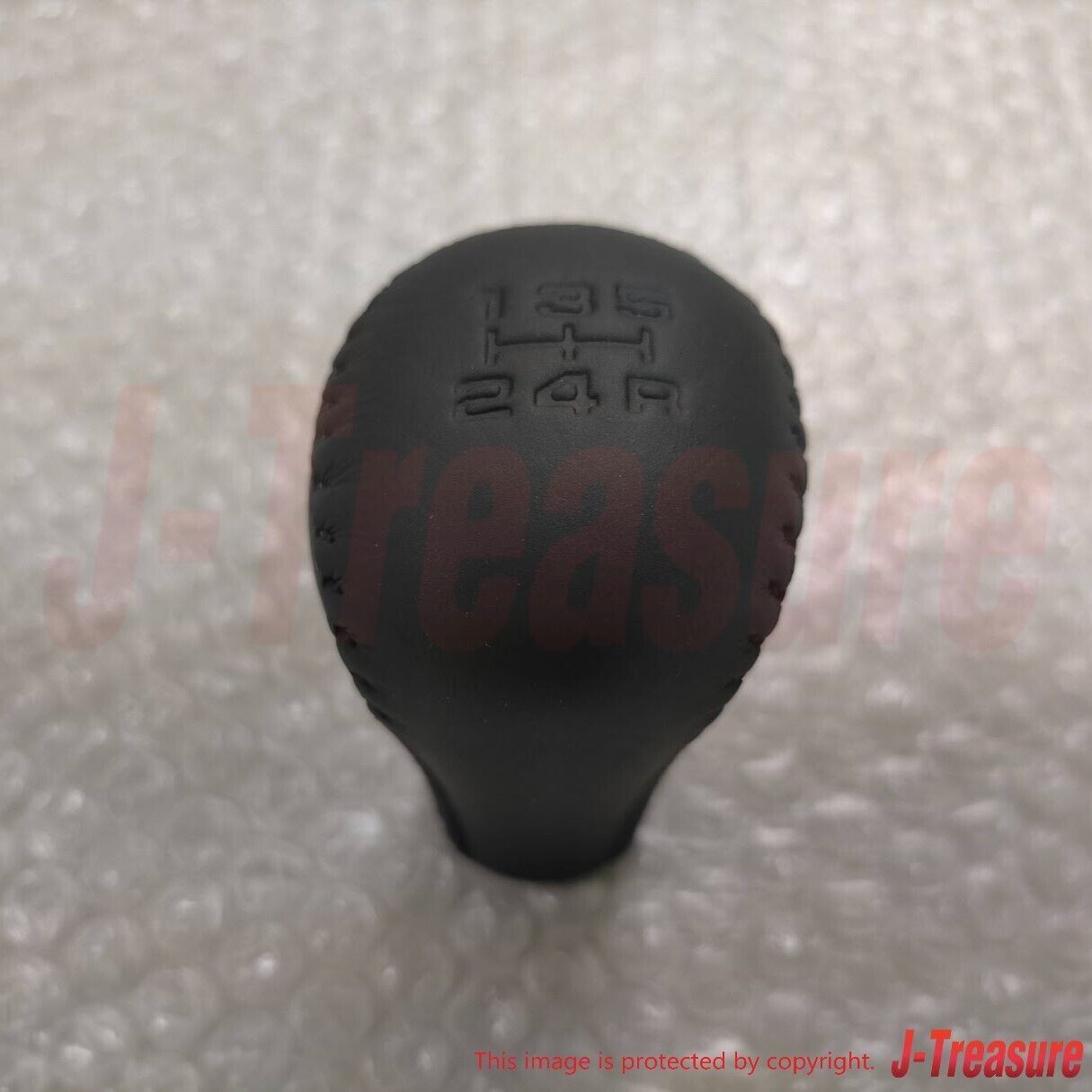 TOYOTA TRD Shift Knob M12 x 1.25 Leather Wrapped 5-Speed Black MS204-00004 OEM