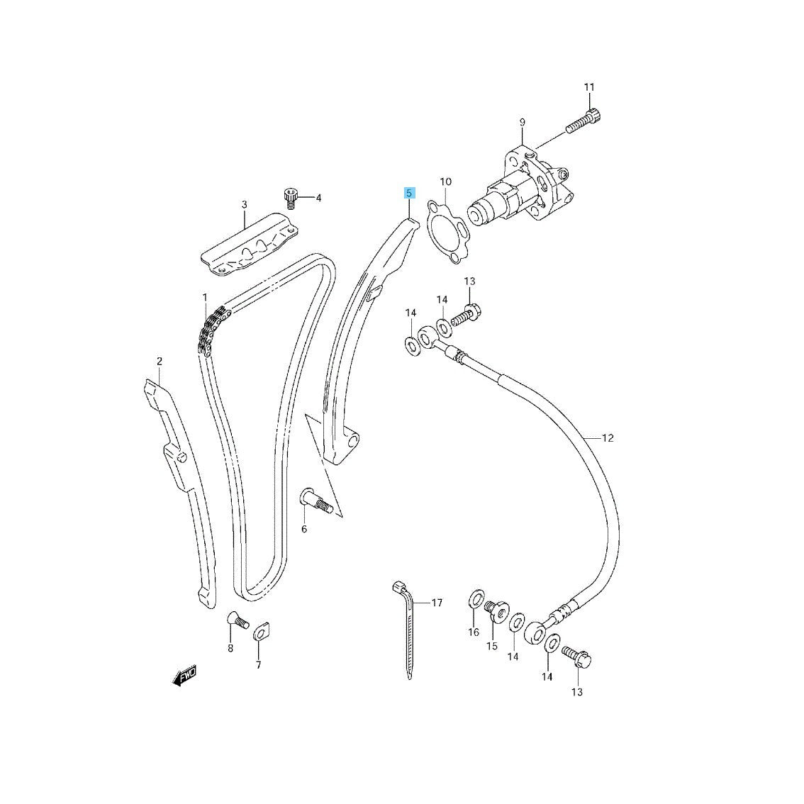 SUZUKI HAYABUSA GSX1300R '08-09 '11-19 Genuine Cam Chain Tensioner 12811-15H01