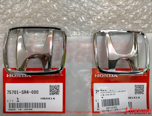 HONDA CIVIC FERIO 4D SEDAN EG# 92-95 Genuine "H" Emblem Badge Front & Rear OEM