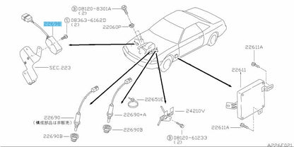 NISSAN SKYLINE GT-R R32 33 34 89-98 Genuine Injector Drop Resistor 22698-05U10