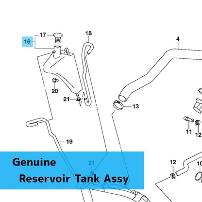 SUZUKI GSX-R1000 2017-2024 Genuine Reservoir Tank Assy 17910-17K00 OEM
