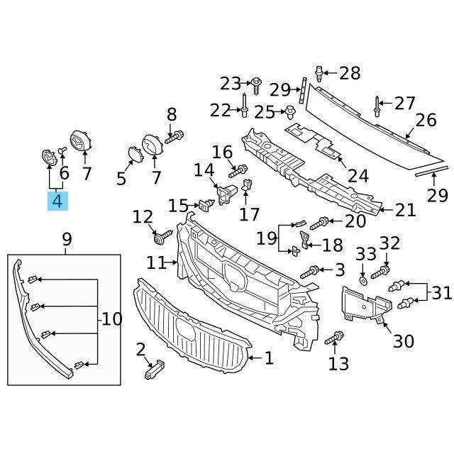 MAZDA MAZDA 6 16-18 Genuine Front Grille  Emblem G46L-51-730 OEM