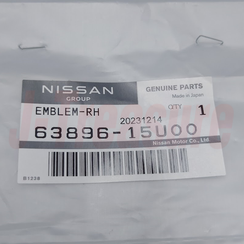 NISSAN SKYLINE R33 93-98 Genuine Front Fender Emblem Red "GT" 63896-15U00 x2 Set