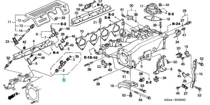 HONDA S2000 AP1 AP2 '00-04 Genuine Fuel Injector & Packing Set 06164-PCX-010 OEM