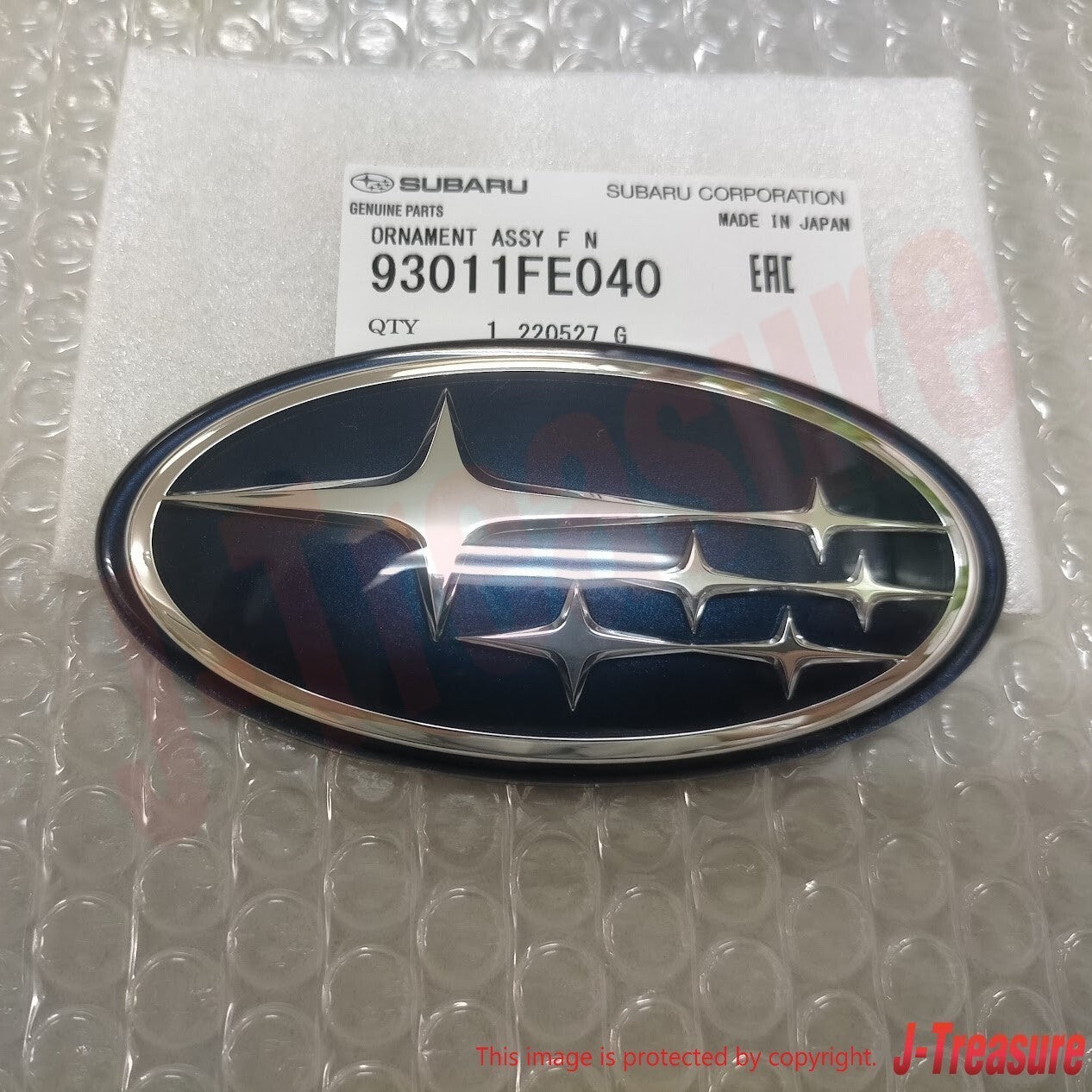 SUBARU IMPREZA WRX STI GD Genuine Front Grille Emblem 93011FE040 OEM