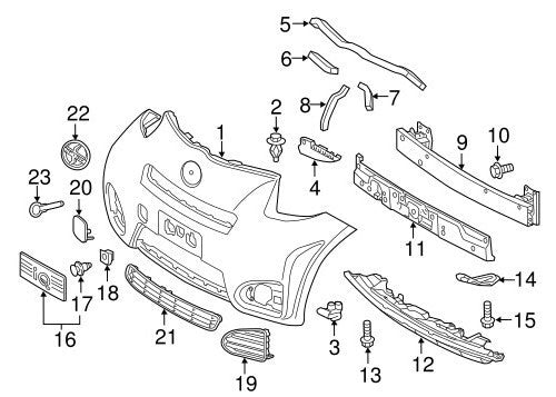TOYOTA SCION iQ NGJ10L 12-15 Genuine Front Bumper Emblem "N" 75311-74010 OEM JDM