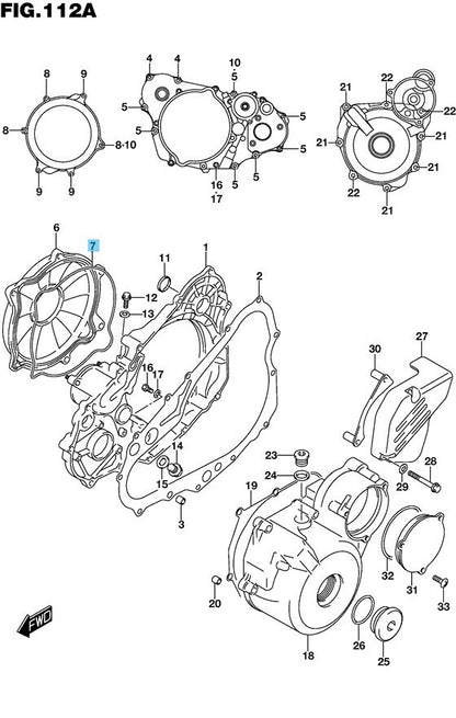 SUZUKI DR-Z400SM 05-09 14-24 Genuine Clutch Outer Cover O-Ring 11484-29F00 OEM
