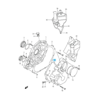 SUZUKI GSX-R600 2006-2023 Genuine Generator Cover Gasket 11483-01H00 OEM