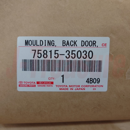 TOYOTA 4RUNNER GRN280 10-22 Genuine Back Door Outside Moulding RH 75815-35030