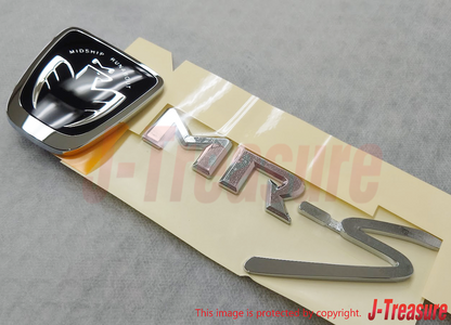 TOYOTA MR2 Roadster Spyder ZZW30 Genuine Front Black & Rear MR-S Emblem Set OEM