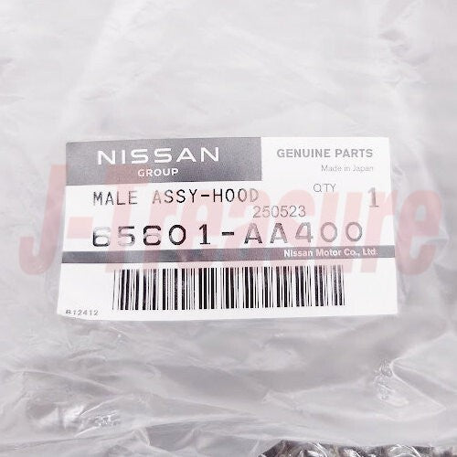 NISSAN SKYLINE R34 BNR34 Genuine Hood Lock Stay & Hood Lock Male Set OEM