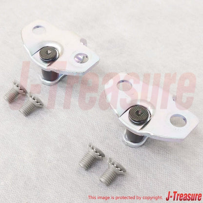 NISSAN 240SX S13 89-94 Genuine Front Door Lock Striker & Screw RH & LH Set OEM