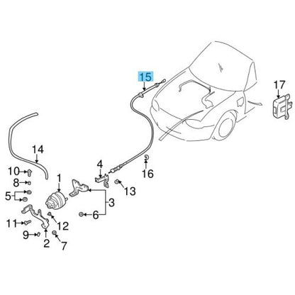 MAZDA MX-5 NA NA8C MIATA Genuine Speed Cable Speedometer Automatic Transmission