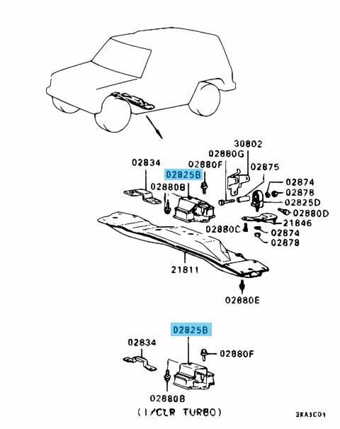 MITSUBISHI MONTERO L14#G 89-91 Genuine Eng RR Mounting Cushion MB581455 OEM