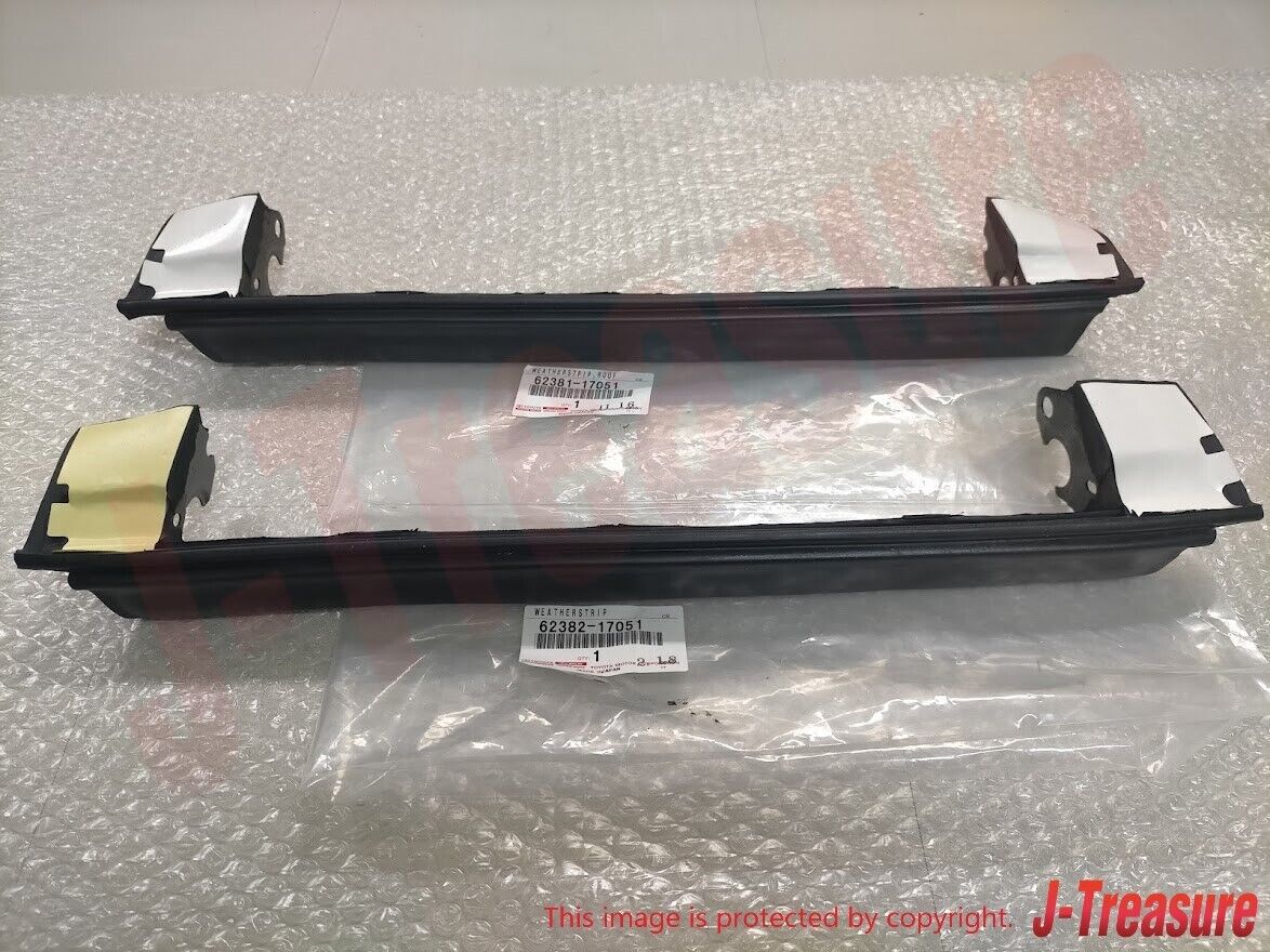 TOYOTA MR2 SW20 Genuine Roof Side Rail Weather Strip Right & Left Set OEM Parts