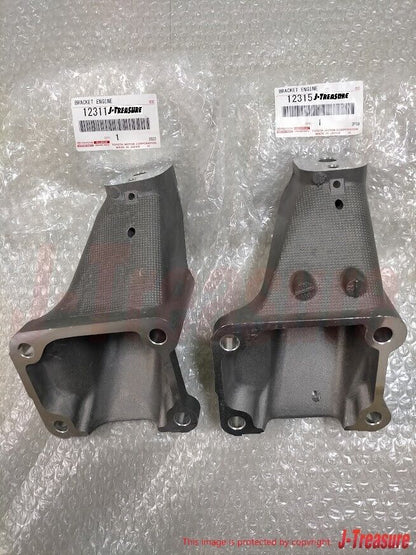 TOYOTA LEXUS Genuine 1JZ-GTE 2JZ-GE 2JZ-GTE Engine Mount Bracket RH & LH Set OEM