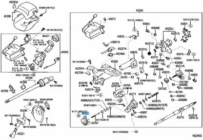LEXUS LS430 UCF30 04-06 Genuine Steering Power Telescopic Motor 89232-50050 OEM