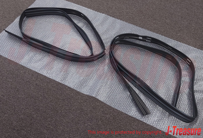 MITSUBISHI DELICA P0#W Genuine Rear Door Window Glass Runchannel RH & LH Set OEM