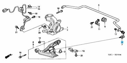 HONDA ACTY VAN HH5 HH6 Genuine Front Stabilizer Link Comp RH 51320-S3C-003 OEM