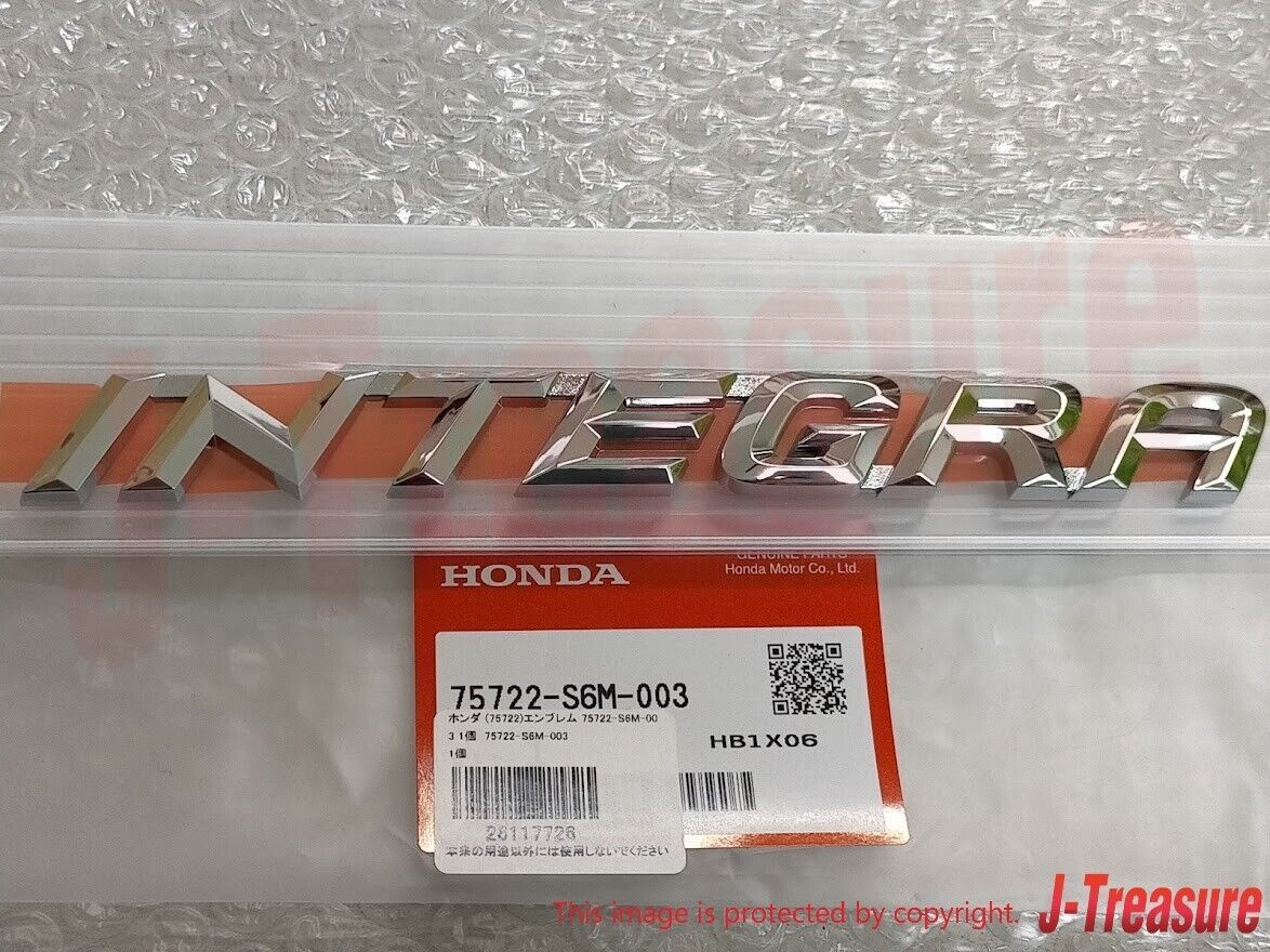 HONDA INTEGRA TYPE-R ACURA RSX DC5 02-06 Genuine Rear "INTEGRA" Emblem Badge OEM