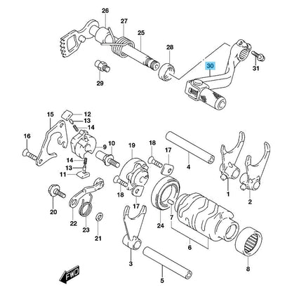SUZUKI RM85 '02-09 2012 '15-23 Genuine Gear Shifting Lever & Brake Pedal Set OEM