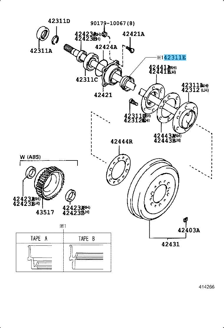 TOYOTA 4RUNNER RZN180 84-02 Genuine Rear Axle Shaft Outer Oil Seal x2 set OEM