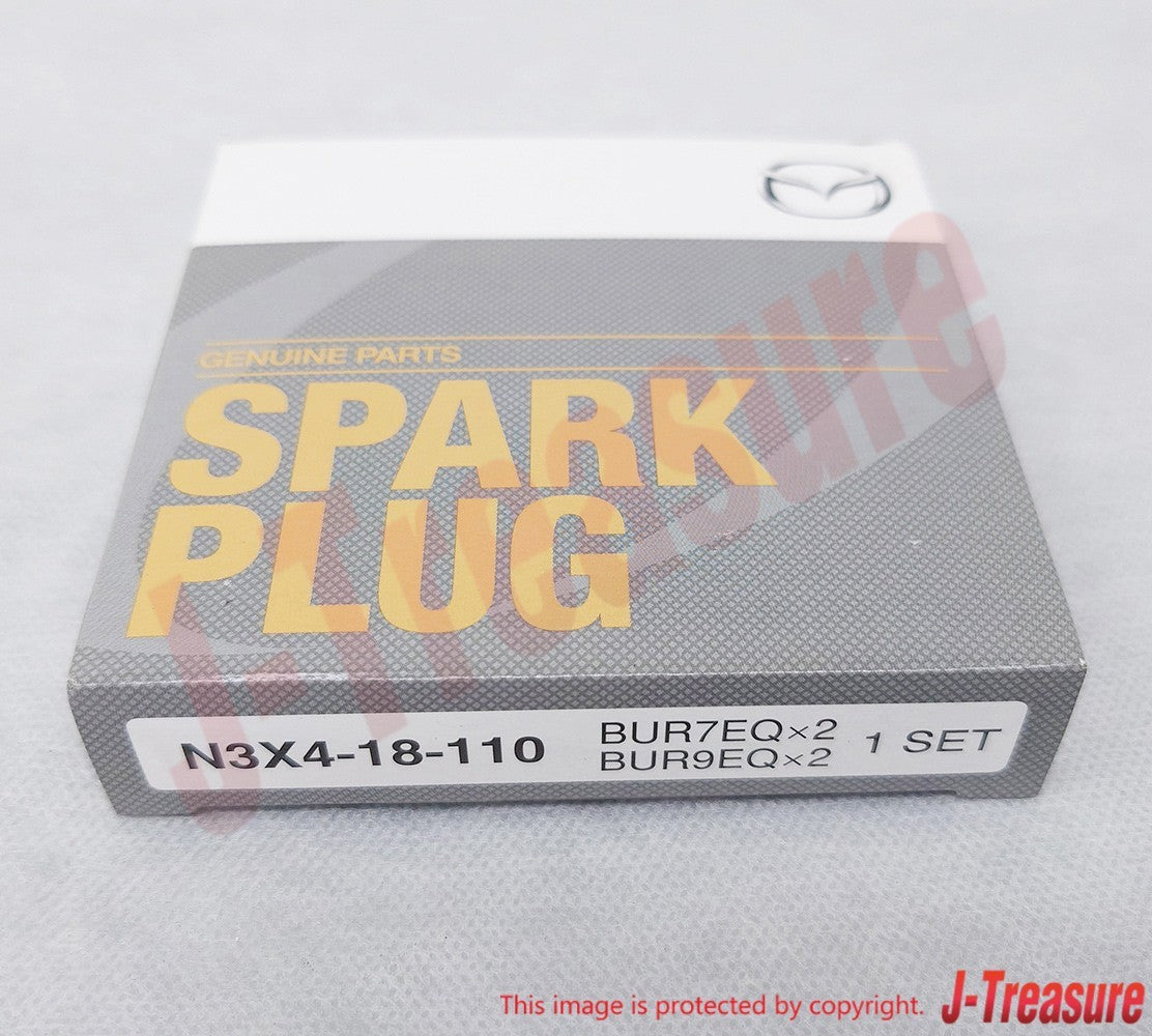 MAZDA RX-7 FD3S 86-88 Genuine Spark Plug Set N3X4-18-110 "BUR7EQx2,BUR9EQx2" OEM