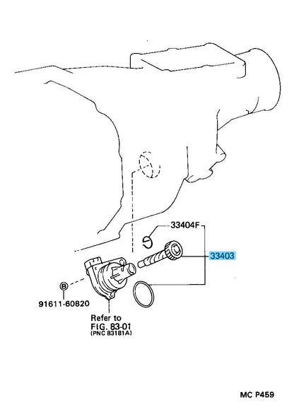 TOYOTA SUPRA JZA80 '93-96 Genuine Speedometer Sensor & Driven Gear Set OEM