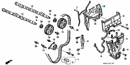HONDA ACURA INTEGRA DC2 94-01 TYPE-R Genuine B18C Inner Timing Belt Cover OEM