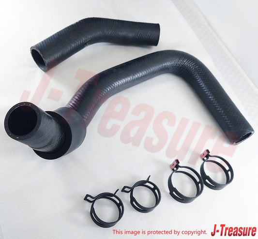 TOYOTA LEVIN TURENO AE86 80-87 Genuine Radiator Inlet & Outlet Hose & Clamp Set