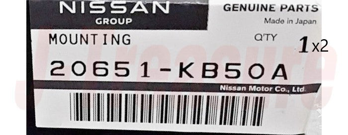 NISSAN GT-R R35 '11-21 '23-24 Genuine Exhaust Mounting Rubber 20651-KB50A x2 OEM