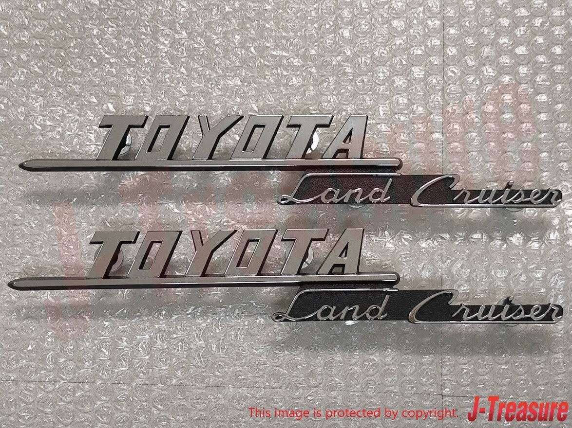 TOYOTA LAND CRUISER FJ40 Genuin Front Fender Emblem Badge 75305-60011 x2 Set OEM