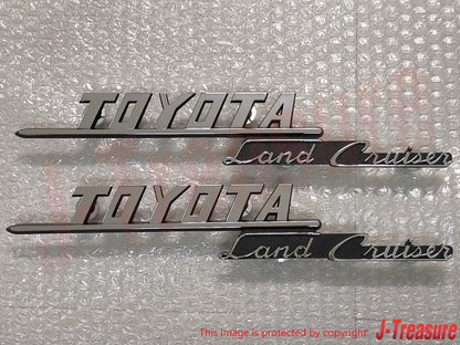 TOYOTA LAND CRUISER FJ40 Genuin Front Fender Emblem Badge 75305-60011 x2 Set OEM