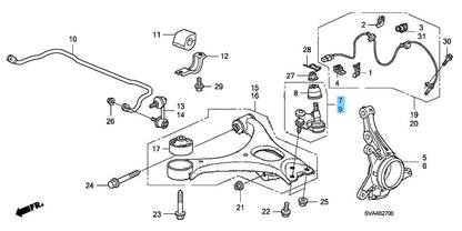 HONDA CIVIC FD1 FD2 2006-2011 Genuine Fr/Lower Ball Joint Comp RH & LH Set OEM