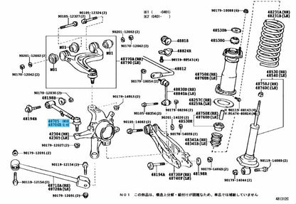 LEXUS GS300 JZS160 98-05 Genuine Toe Control Link Sub-Assy 48705-30070 OEM