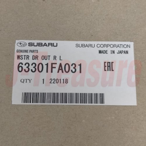 SUBARU IMPREZA GC8 WRX STi Sedan Genuine Rear Door Belt Weatherstrip Trim Set