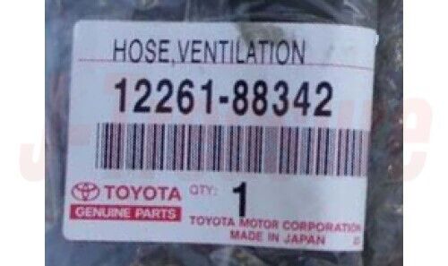 TOYOTA SUPRA GA70 1986-1988 Genuine 1G-GTEU Ventilation Hose 12261-88342 OEM RHD