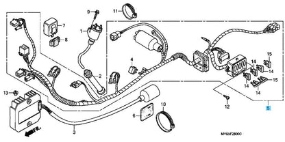HONDA XR650L 1993-2009 2012-2024 Genuine Wire harness 32100-MY6-670 OEM