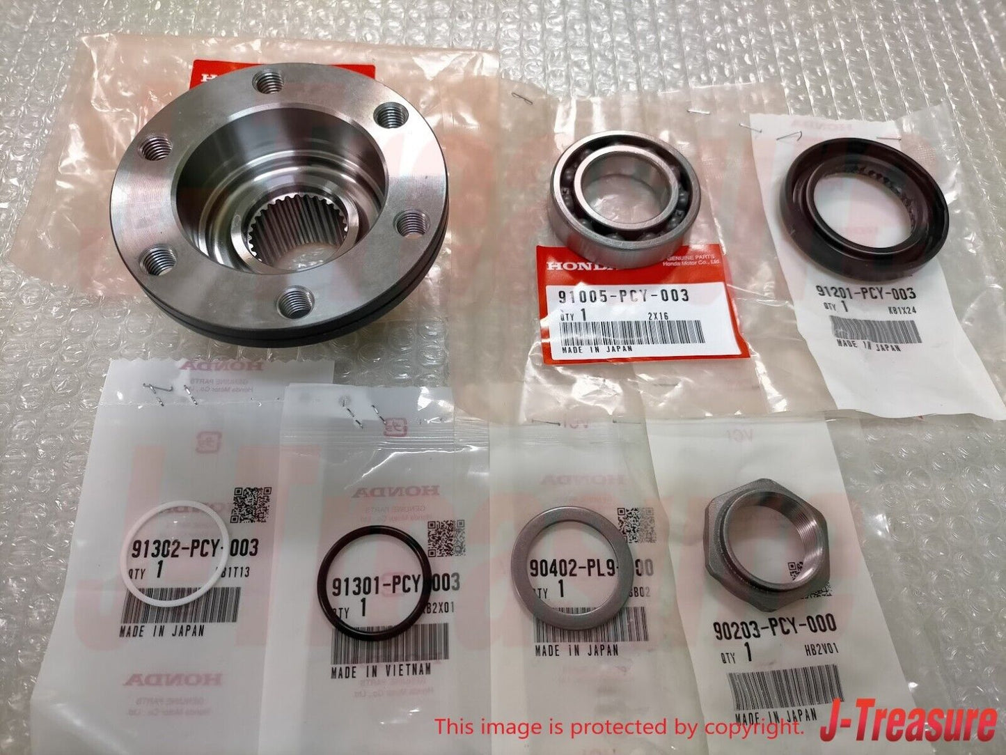 HONDA S2000 04-09 Genuine Secondary Shaft Flange & Bearing & Oil Seal Set OEM