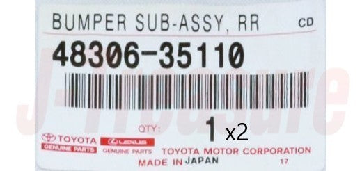 TOYOTA HILUX LN110 '89-97 Genuine Rear Spring Bumper Sub-Assy RH & LH Set OEM