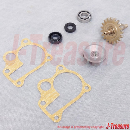 HONDA CR250R 97-01 Genuine W/P Gasket(x2) & Bearing & Seal & Gear & Impeller Set