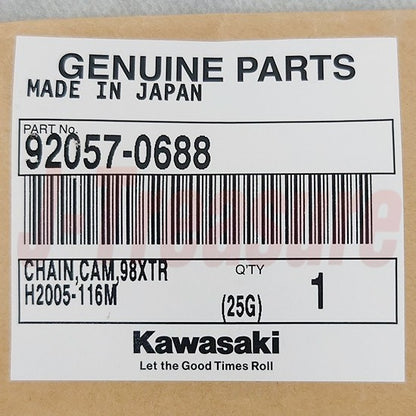 KAWASAKI KX250F 2017-2018 Genuine Tensioner & Guide & Chain & Bolt Set OEM