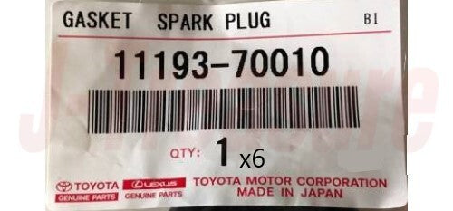 TOYOTA RAV4 GSA33 06-12 Genuine Spark Plug Tube Gasket 11193-70010 x6 Set OEM