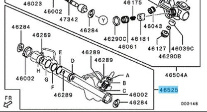 MITSUBISHI MONTERO SPORT KG6W 08-16 Genuine P/S Gear Seal And Gasket Kit OEM