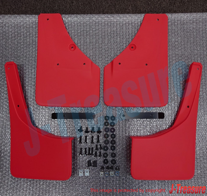 SUZUKI JIMNY SIERRA JB74W Genuin Mud Flap Red 4 Sheets Set 72201-78R00-RD1 4 OEM