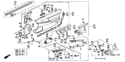 ACURA NSX NA1 NA2 91-99 Genuine Power Window Master Switch 35750-SL0-A01ZA LHD