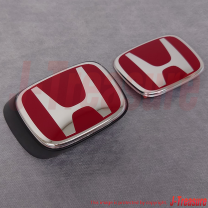 HONDA INTEGRA TYPE-R DC5 2005-2006 Genuine Red "H" Emblem Badge Front & Rear OEM